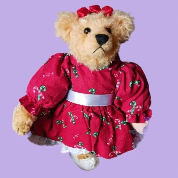 Ashton drake bear Eddie in december with christmas tree & gifts - Picture 4 of 14